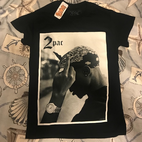 Spencer's Other - Black Tupac T-Shirt small
